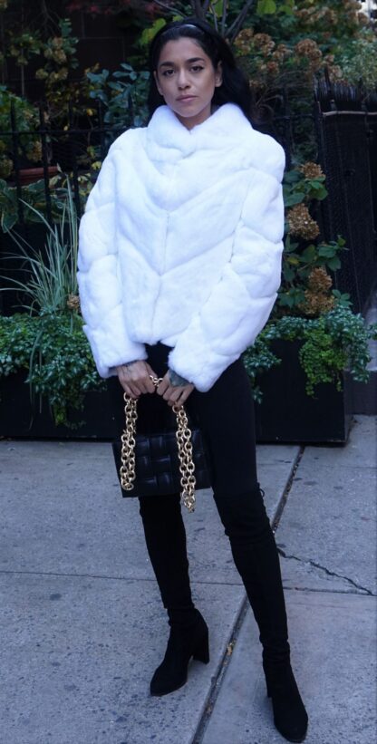 White Rex Rabbit Jacket Directional 3827