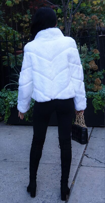 White Rex Rabbit Jacket Directional 3827 - Image 5