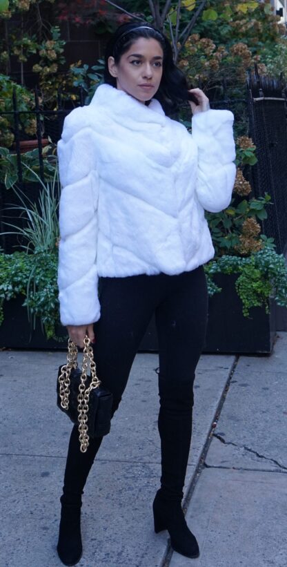 White Rex Rabbit Jacket Directional 3827 - Image 6