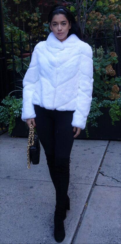 White Rex Rabbit Jacket Directional 3827 - Image 8