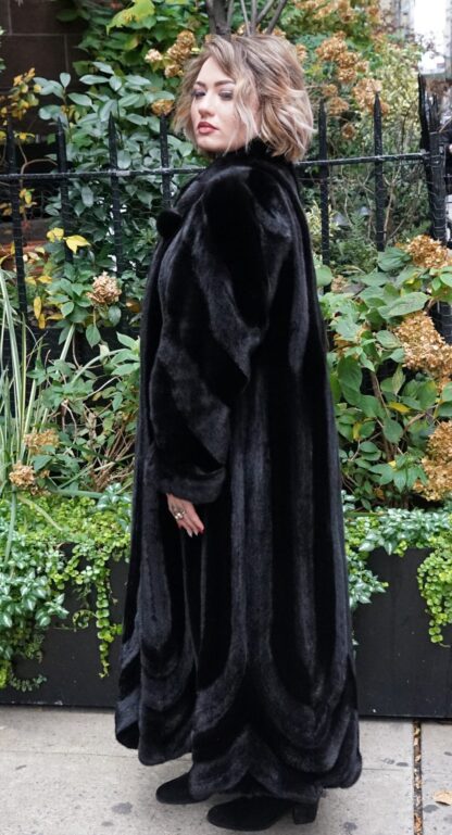 Full Length Ranch Hair Up Hair Down Mink Fur Coat #8789 - Image 2