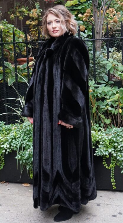 Full Length Ranch Hair Up Hair Down Mink Fur Coat #8789 - Image 7