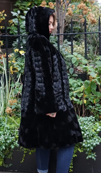 Black Diamond Cut Sheared Mink Stroller 94847 - Image 4