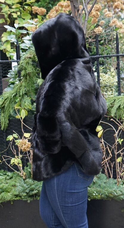 Belted Mink Poncho 33636 - Image 3