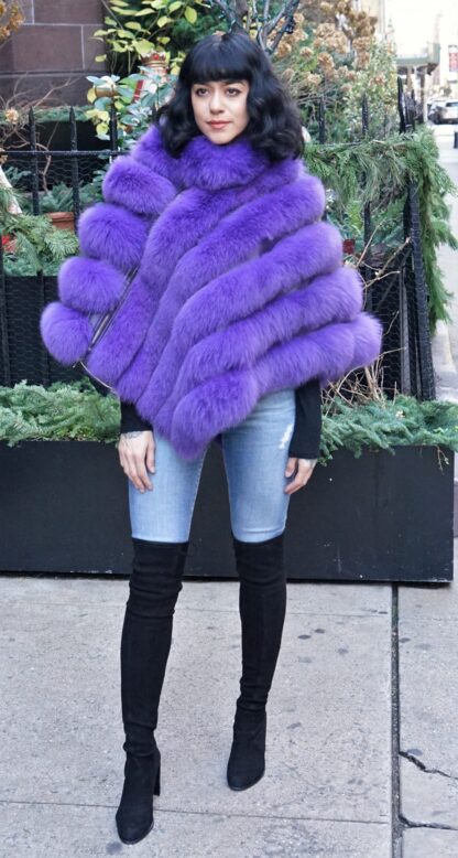 Purple Fox Poncho 3837 - Image 2