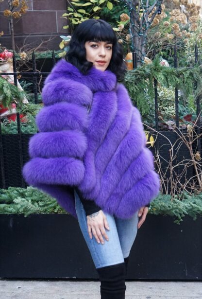 Purple Fox Poncho 3837 - Image 3