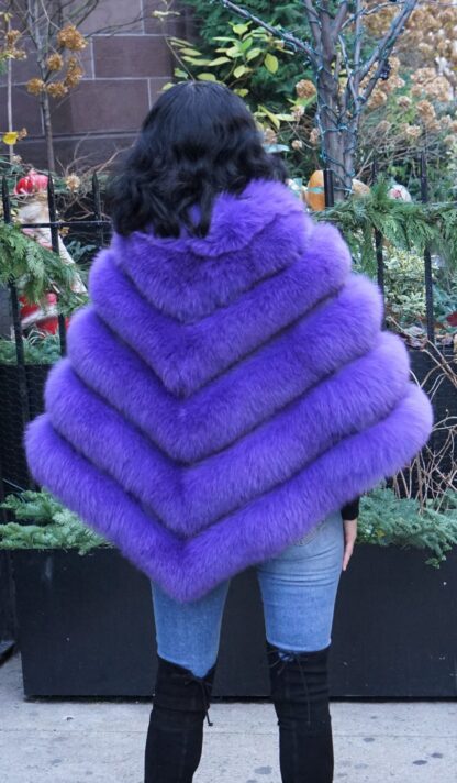Purple Fox Poncho 3837 - Image 4