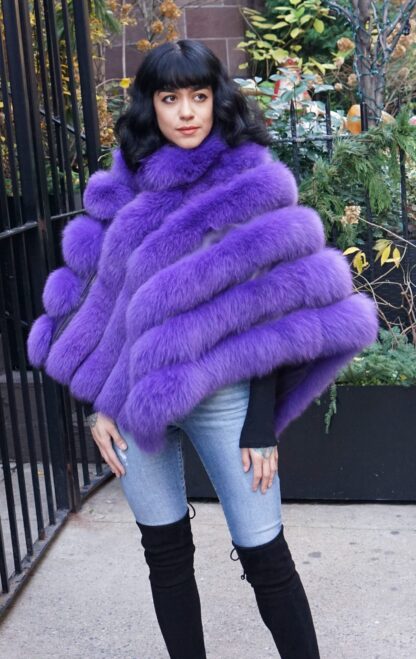 Purple Fox Poncho 3837 - Image 6