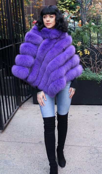 Purple Fox Poncho 3837 - Image 7