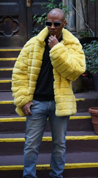Men's Yellow Rex Rabbit Jacket 3837