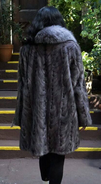 Blue Iris Mink Section Stroller Fox Tuxedo 94848 - Image 3