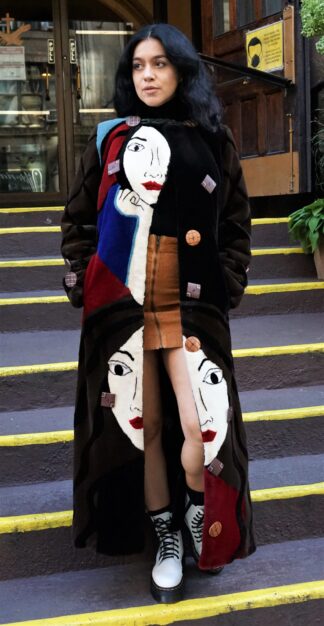 Picasso Sheared Mink Coat 888766