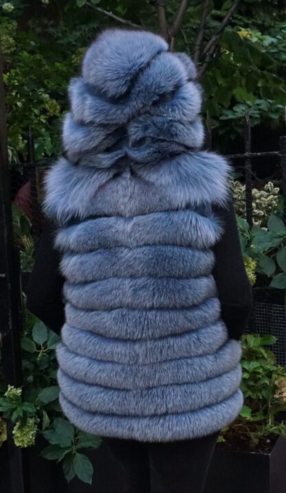 Denim Blue Fox Vest 38838 - Image 3