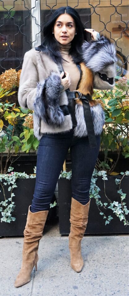 Gray Mink Silver Fox Red Fox Jacket 42123 - Image 4