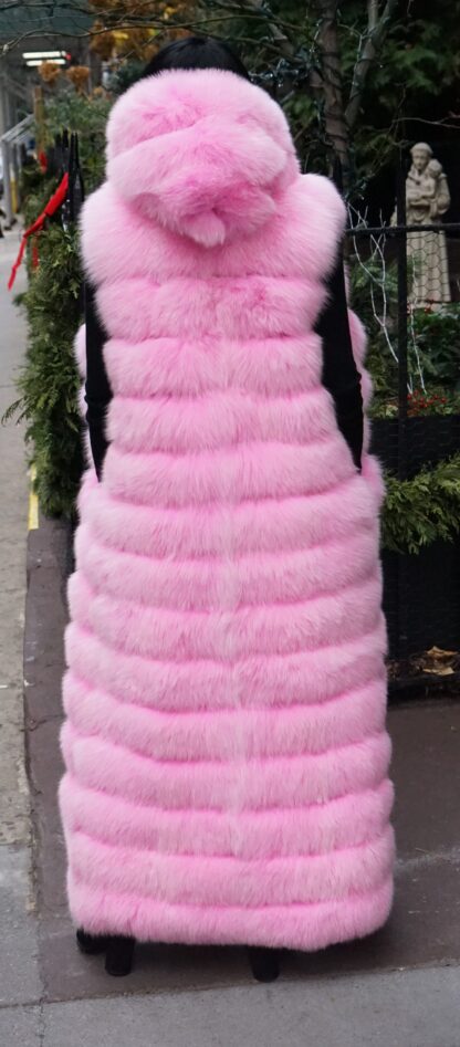 Pink Fox Vest Hooded Lifestyle 666 - Image 3