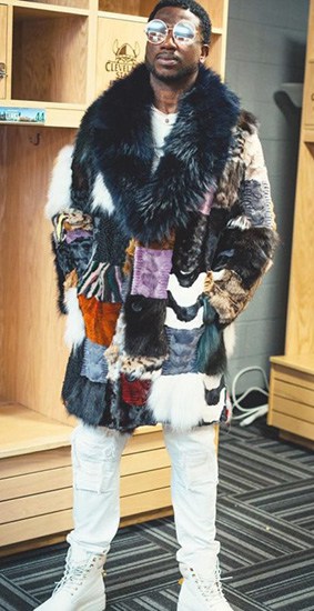 Rapper Gucci Mane Throwback Mutli Color Mink Coat