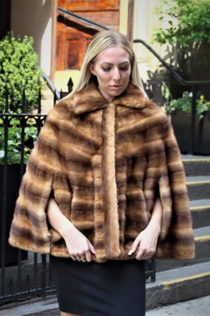 Whiskey Cross Mink Cape 837333 - Image 5