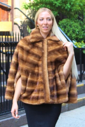 Whiskey Cross Mink Cape 837333