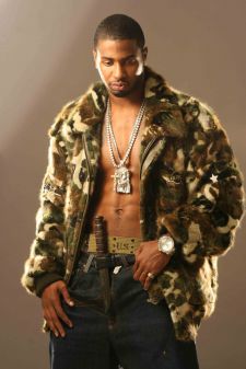 Men's Army Fatigue Mink Fur Jacket 8800