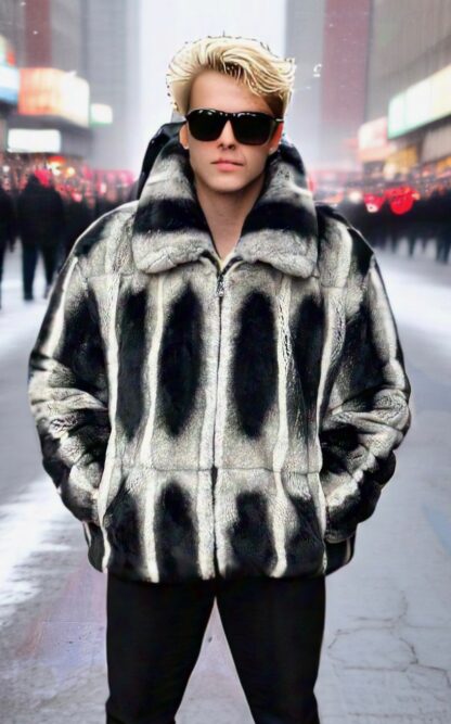 Men's Chinchilla Rex Bomber Jacket 85858