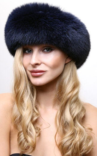 Navy Blue Fox Headband 0122