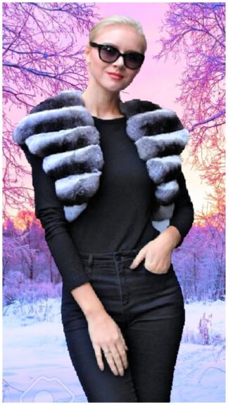 Chinchilla Fur Shrug 1595