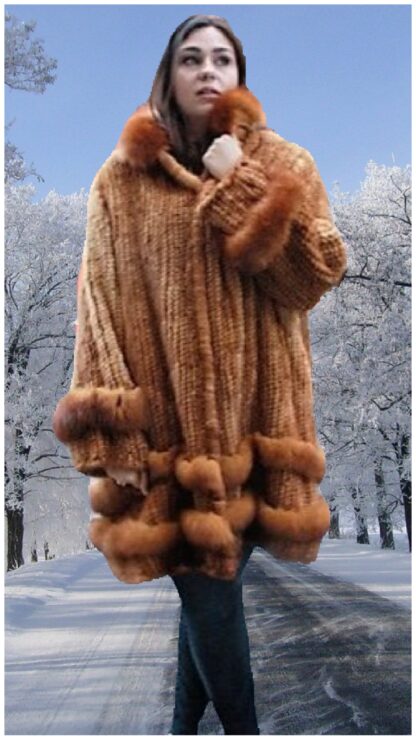 Plus Size Whiskey Knit Mink Stroller Matching Fox #76633