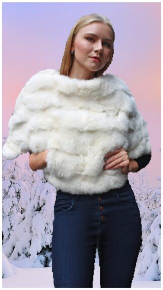 White Rabbit Fur Capelet