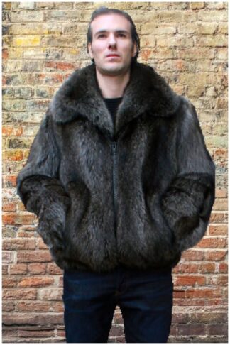 Mens Raccoon Bomber Jacket 1991