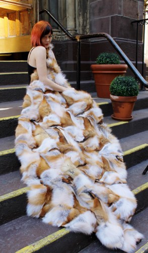 Remodel Mink Coat into Fur Blanket Fur Throw