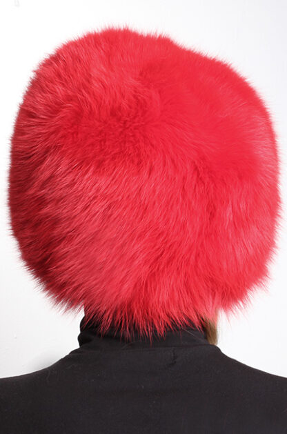 Red Fox Fur Bubble Hat 5210 - Image 2