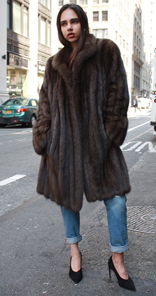 Russian Sable Fur Stroller 44564