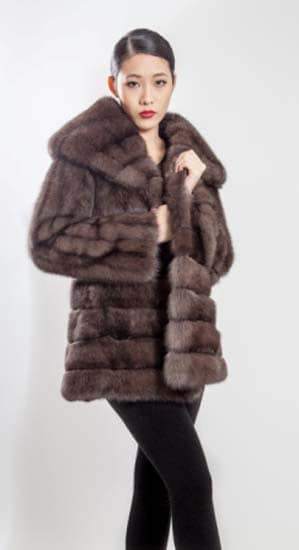 Amazing Russian Sable Fur Stroller Directional 55666