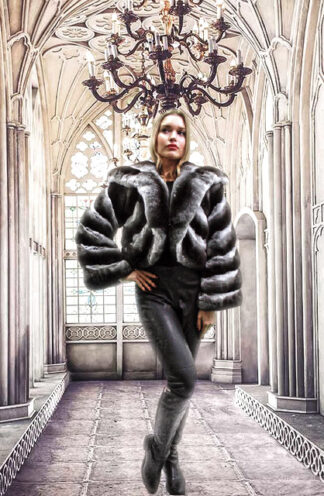 Chinchilla Fur Bolero Jacket 54443