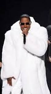 Rapper Mase in White Fox Fur Coat