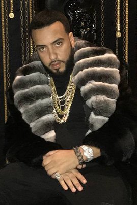 French Montana Mink Stroller Chinchilla Fur Collar 23456