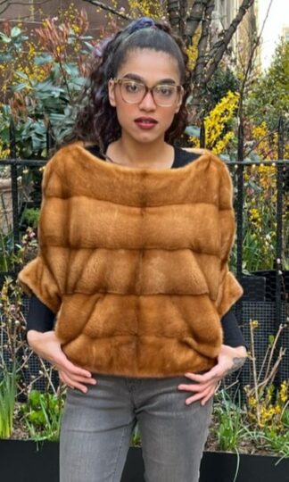 Whiskey Mink Jacket Pullover 9383