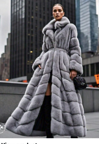 Sapphire Full Length Mink Coat Directional 74747
