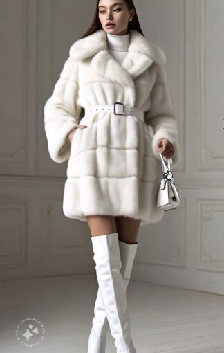 White Mink Horizontal Stroller 39393