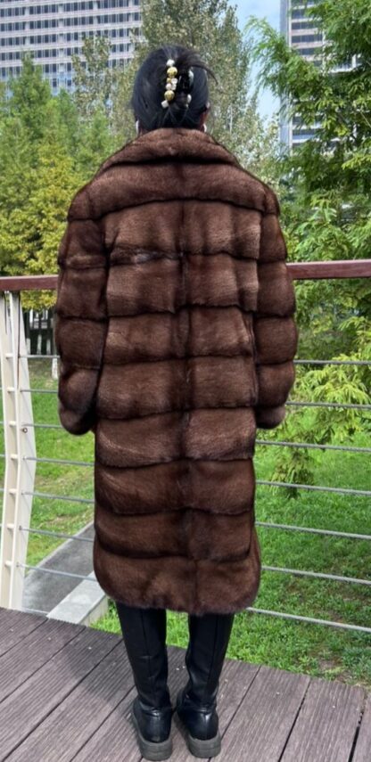 Mahogany Mink Horizontal Coat 844 - Image 2