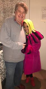 R&B Singer K Michelle Wearing an Amazing Pink Sheared Rex Fur Jacket 