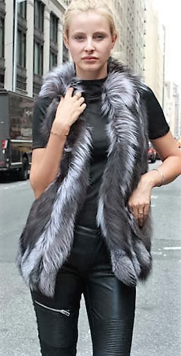 Silver Fox Fur Vest 88992