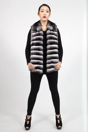 Amazing Chinchilla Fur Vest Beautiful 77234