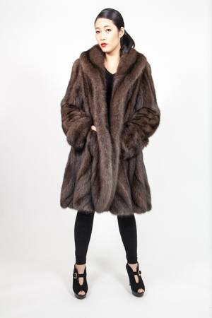 Russian Sable Princess Fur Swing Stroller Directional 2565