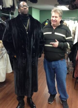 Singer 2 Chain Full Length Ranch Mink Fur Coat Marc Kaufman Furs NYC