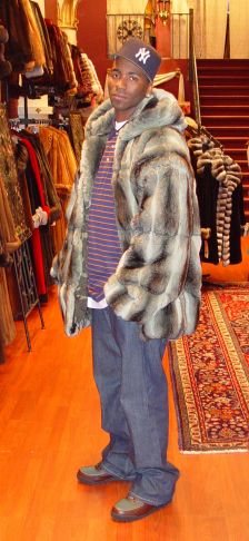 Marc Kaufman Furs BRASCO Mens Chinchilla Fur Stroller 0018