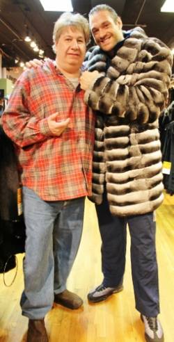 Tyson Fury Marc Kaufman Furs Chinchilla Coat  887765