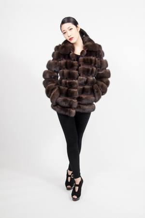 Russian Sable Fur Jacket Horizontal 22997
