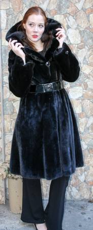 Blackglama Mink Stroller Sable Fur Collar Trim 88905