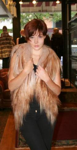 Beige Lamb Vest 8887